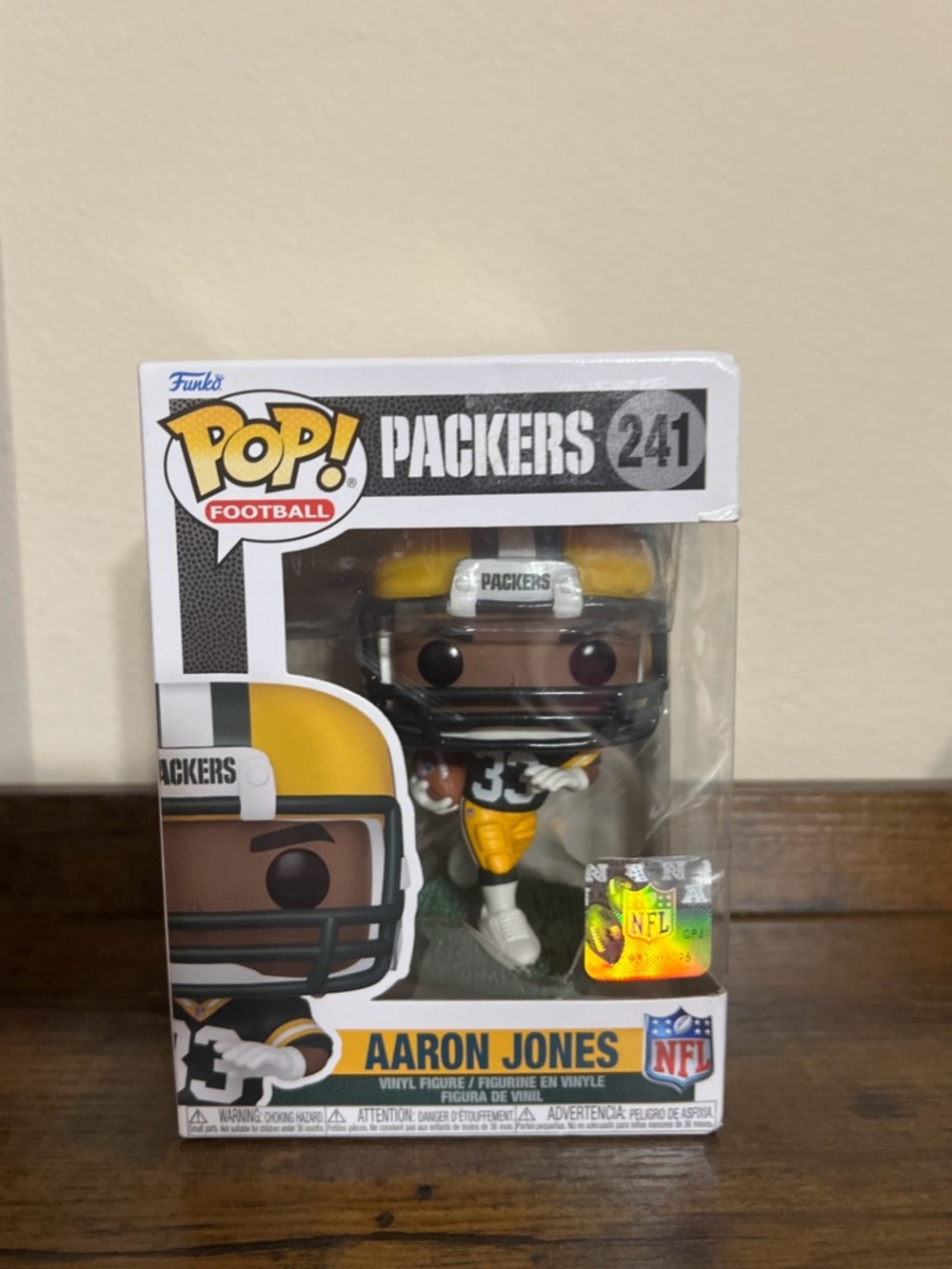 Funko Pop! NFL Football Green Bay Packers Aaron Jones #241 MIB